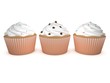 3d Rendering 3 Cupcakes