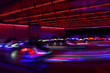 dodgem cars in motion