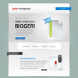 Editable web template