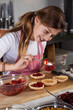 Mother and daughter baking at home Mother and daughter baking at home