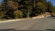 camera-car per una strada di montagna