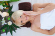 Young woman at spa procedure