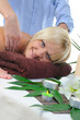 Young woman at spa procedure