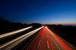 Autobahn Nachtaufnahme