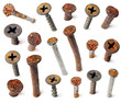 Old nails head set. Can be used graphic designers