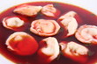 Polish red borscht with uszka (a mushroom filled dumplings) Polish red borscht with uszka (a mushroom filled dumplings)
