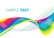 Abstract iridescent tape. Vector