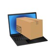 ベクター、オンラインストアでラップトップとお買い物