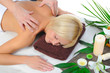 Young woman at spa procedure