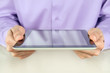 Businessman Holding Tablet PC Businessman Holding Tablet PC