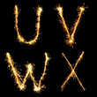 Real Sparkler Alphabet. See other letters in my portfolio.