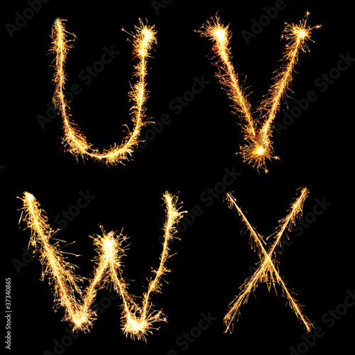 Photo: Real Sparkler Alphabet. See other letters in my portfolio. Real Sparkler Alphabet. See other letters in my portfolio.
