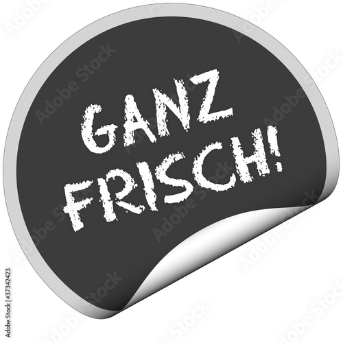 Illustration: TF-Sticker rund curl unten GANZ FRISCH! TF-Sticker rund curl unten GANZ FRISCH!