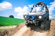 Offroad through muddy field