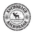 Anchorage Alaska grunge rubber stamp Anchorage Alaska grunge rubber stamp