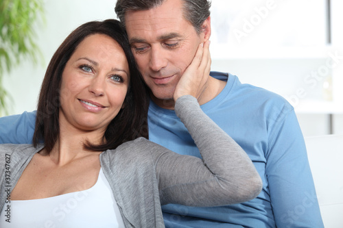 Photo: Portrait of an affectionate couple Portrait of an affectionate couple