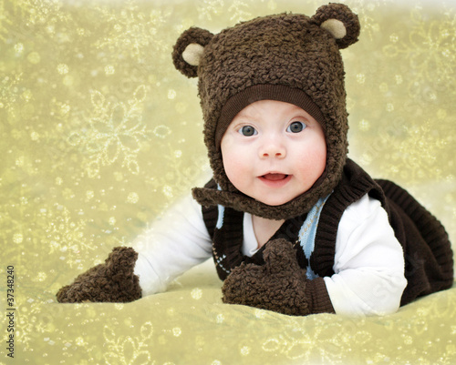 Photo: Portrait of a boy dressed as Bear Portrait of a boy dressed as Bear