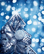 Beautiful silver Christmas tree decoration