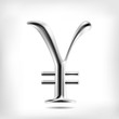 3D Yen sign