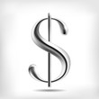 3D Dollar sign