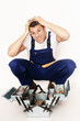handwerker dreht durch
