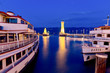 Hafen von Lindau am Abend