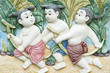 Native molding art on wall