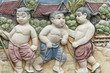 Native molding art on wall