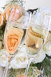 Photo: Champaign in front of Bouquet Champaign in front of Bouquet