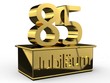 Jubiläum 85 Podest gold
