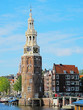 Amsterdam city center with Montelbaans tower, Netherlands.