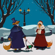 Foxes winter