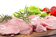 veal meat  close up on the chopping board