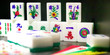 close up of asian gambling games