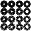 vector camera shutter apertures
