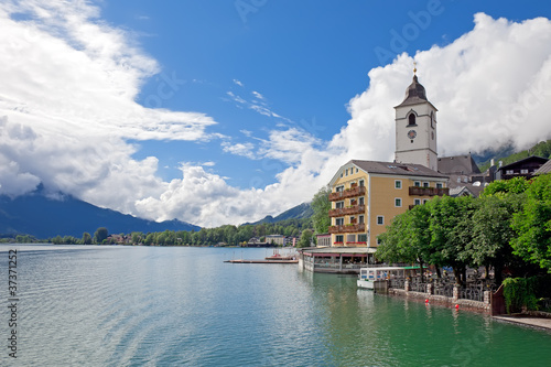 Photo: Beautiful village St. Wolfgang, Austria Beautiful village St. Wolfgang, Austria