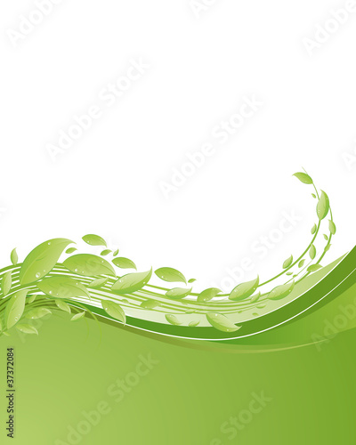 Vector: fond vague verte 5 fond vague verte 5