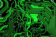 computer circuit board in black