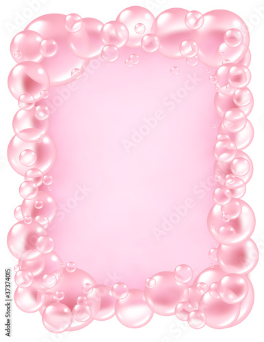 Illustration: Pink Bubbles frame Pink Bubbles frame