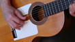 Flamenco guitarist in concert