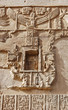 Ancient Egyptian hieroglyphics on wall in Kom Ombo temple, Egypt