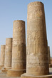 Egyptian carving on columns in Kom Ombo temple, Egypt