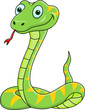 Funny snake cartoon