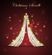 Creative Christmas tree formed from open book. Creative Christmas tree formed from open book.