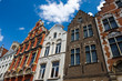 Houses facades in Brugge.