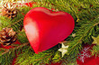 Red christmas heart