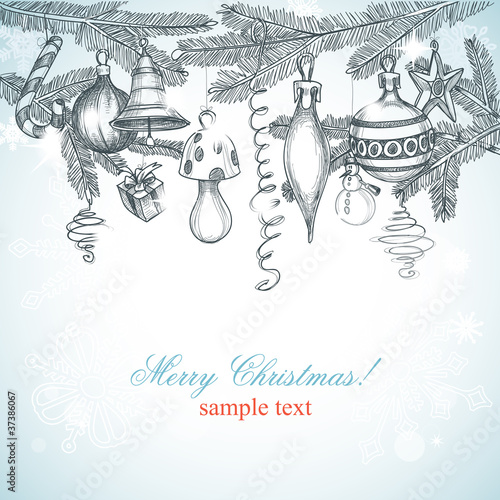 Vector: Christmas decoration background Christmas decoration background