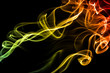 Fond texture abstrait flamme fumée