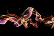 Fond texture abstrait flamme fumée