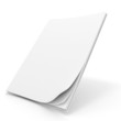 3d book with blank cover